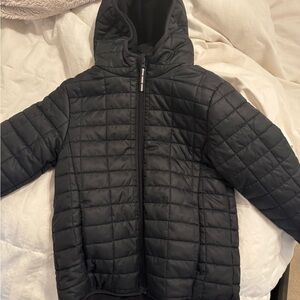 Kids Black Quilted Jacket